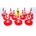 Subbuteo Andrew Table Soccer Ajax 1971 European Cup Winners on Classic Hasbro bases
